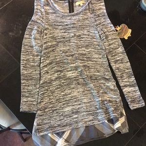 gray Long sleeve sweater shirt